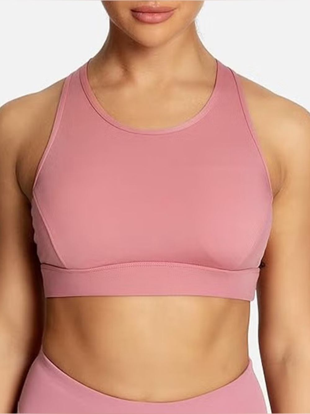 Savvi Women Pink High Neck Racerback Sports Bra Plus Size 2X Activewear Gym Tank